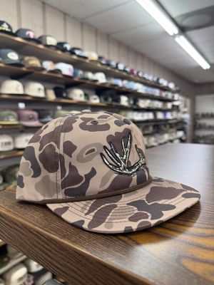 Antler Shed Rope Hat - Bark Duck Camo