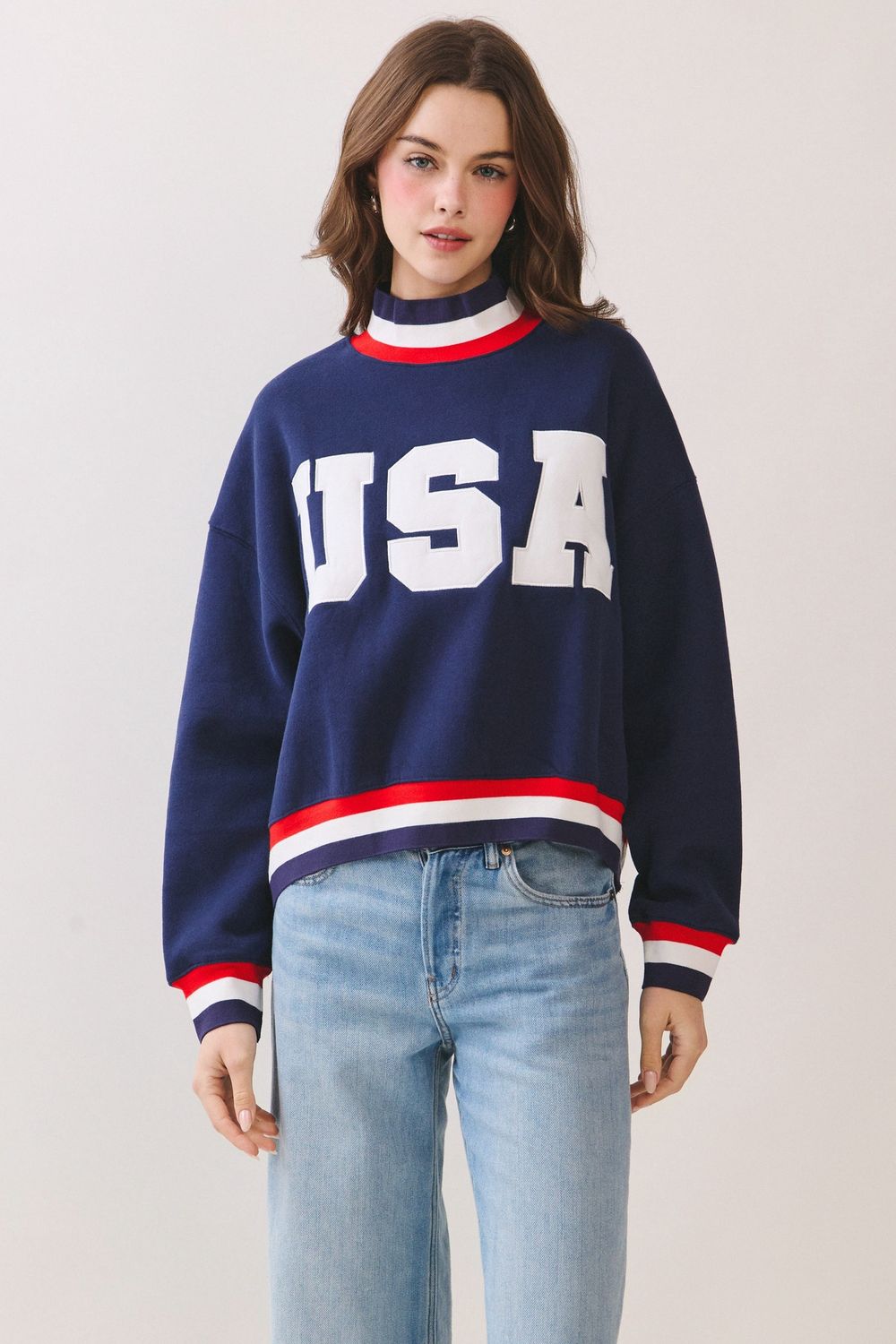 USA Graphic Sweatshirt - Navy