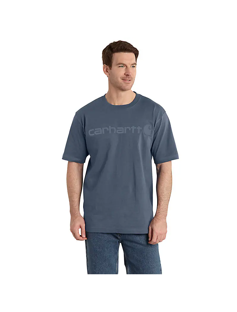 Men's Dearborn Loose Logo T-Shirt - Bluestone/Tonal