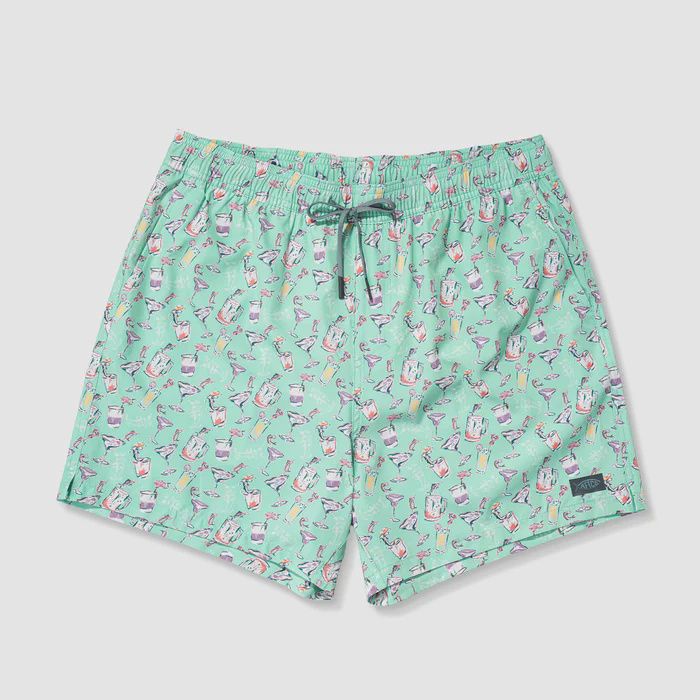 Strike Swim Short - Printed Beach Glass