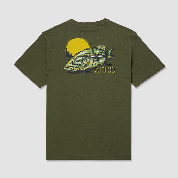 Reflection Short Sleeve T-Shirt - Olive Night