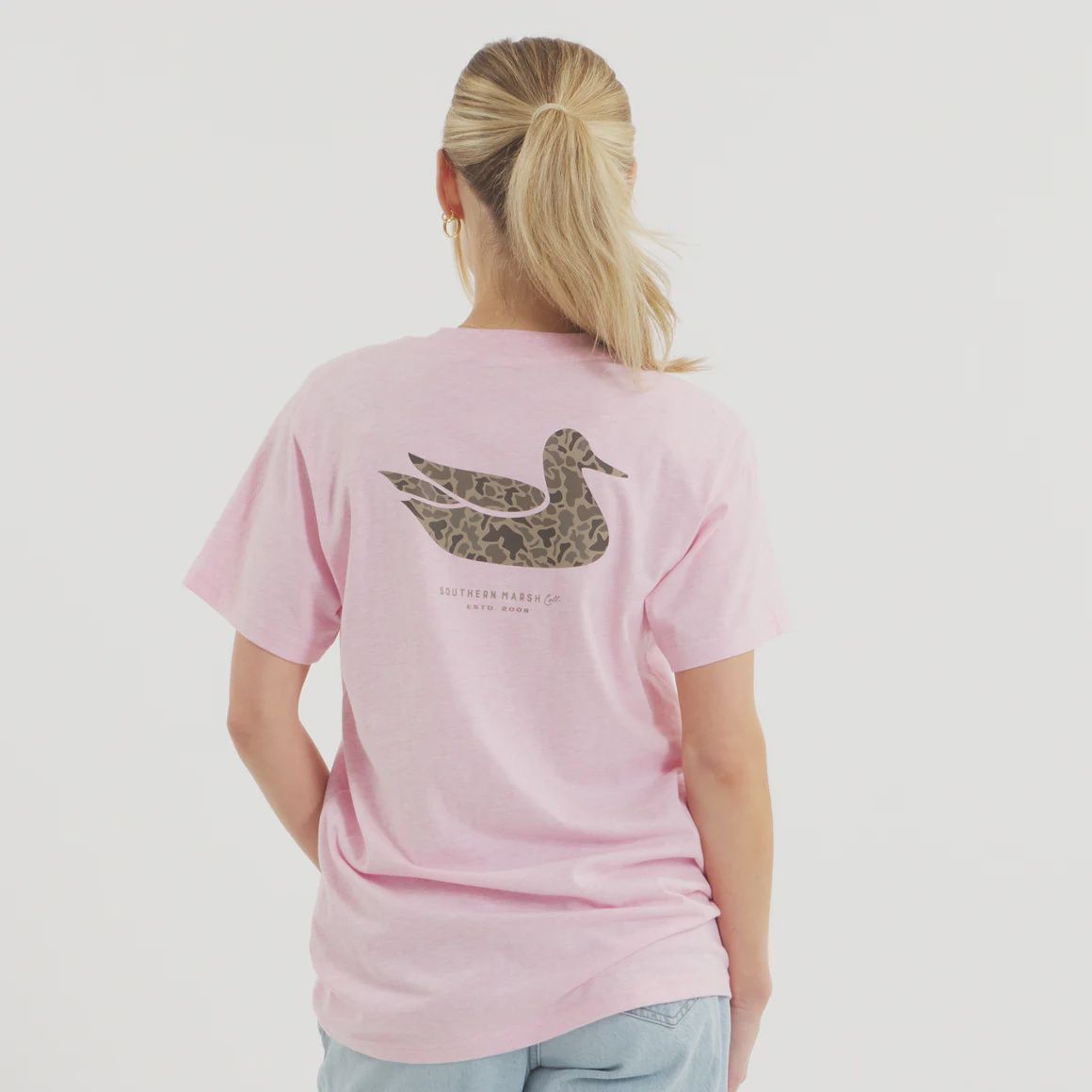 Duck Originals Camo Tee - Washed Pink