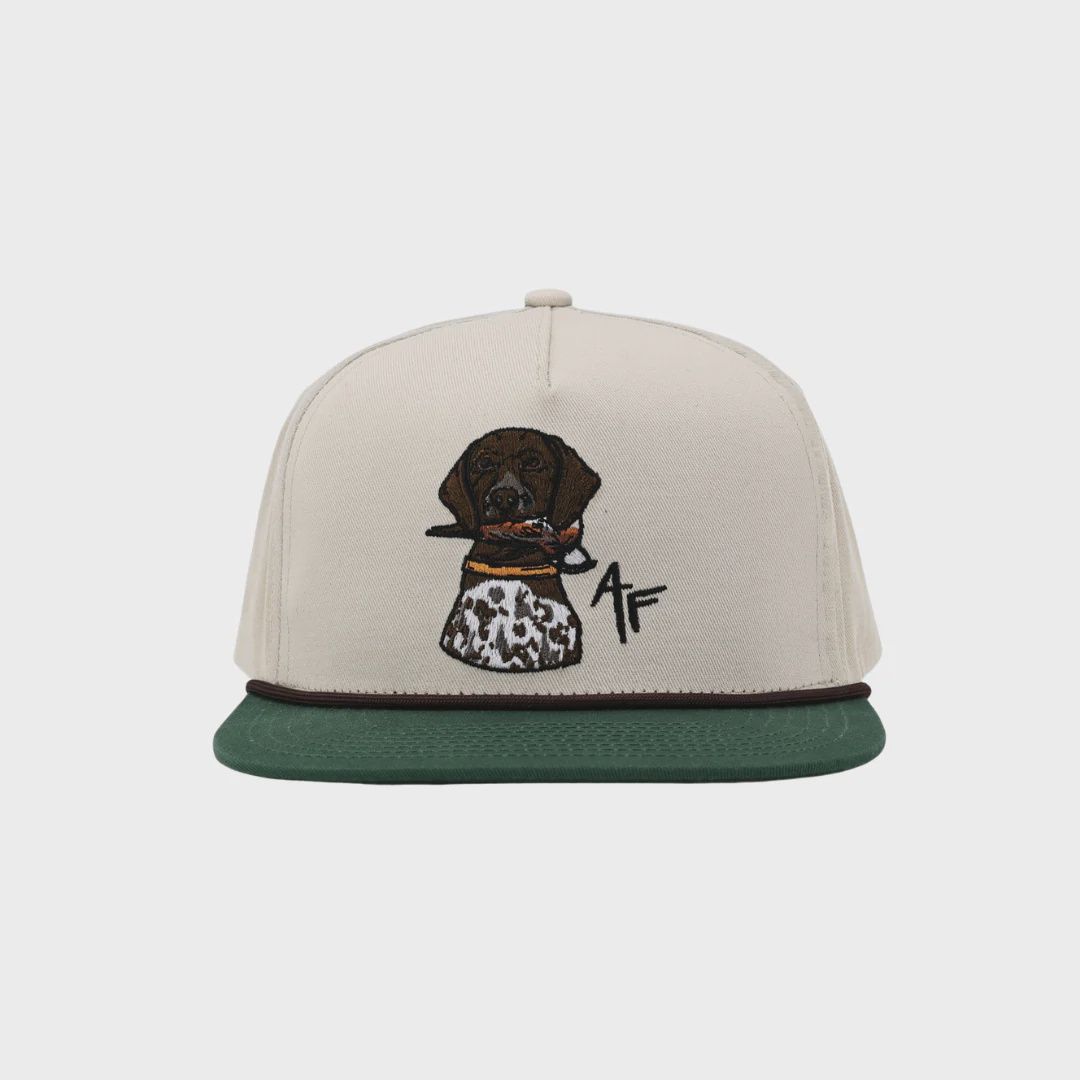 GSP W/Quail Rope Hat - Cream/Green