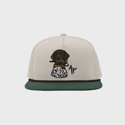 GSP W/Quail Rope Hat - Cream/Green
