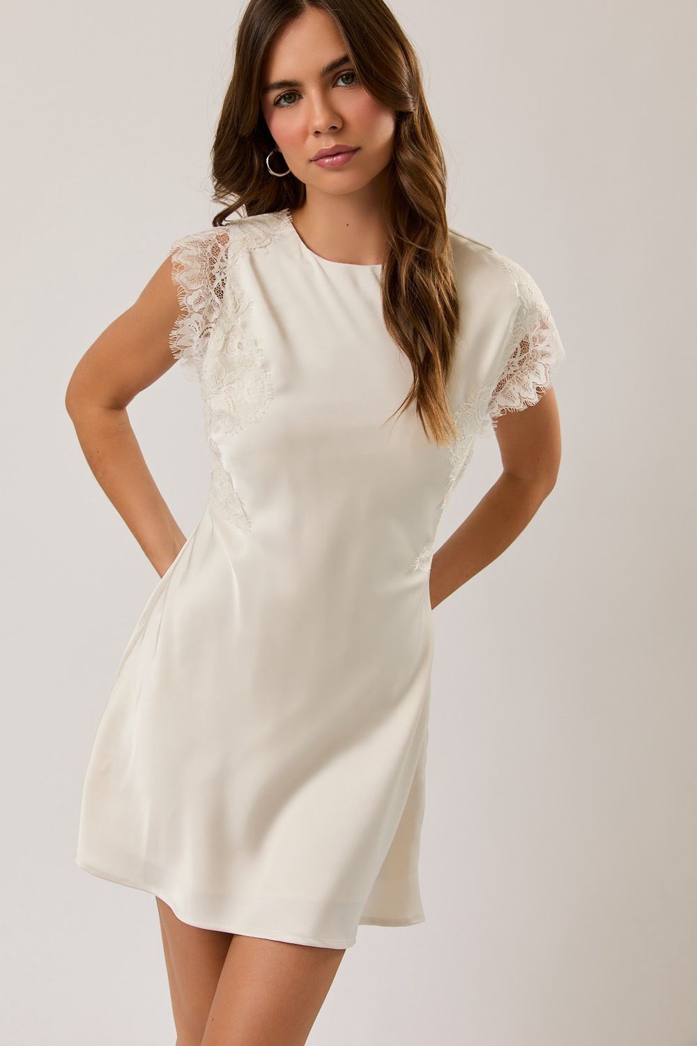 Used To Be Mine Sleeveless Mini Dress - Cream