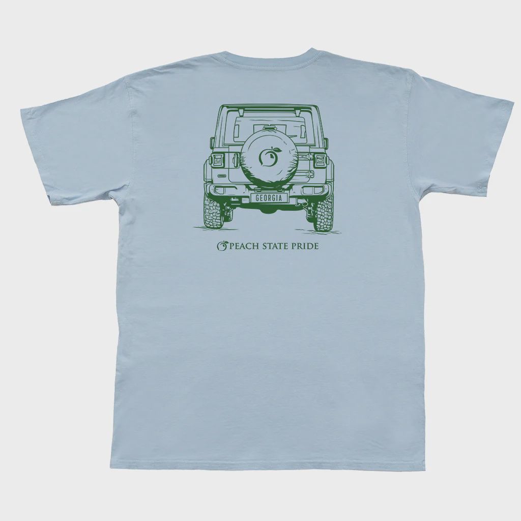 Georgia Jeep Short Sleeve Tee - Sky Blue
