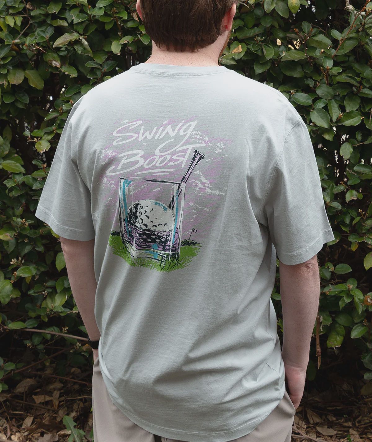 Swing Boost Short Sleeve Tee - Sky Blue