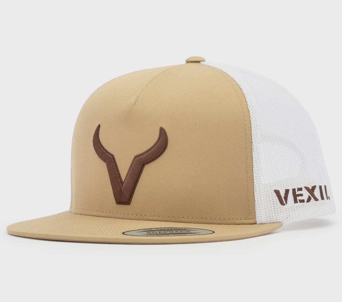 Brown Icon Hat - Khaki/White