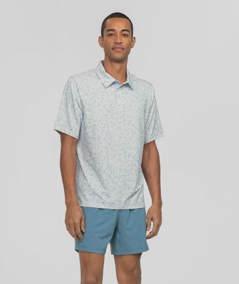 Hunters Hideaway Printed Polo - Pale Drift