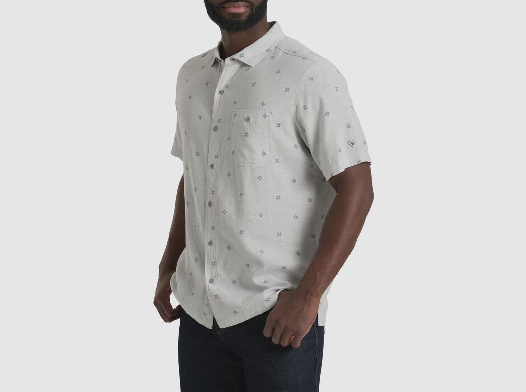 Getaway Short Sleeve Button Up Shirt - Ash