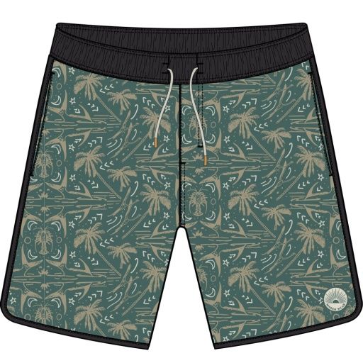 SURFSTRIDE SHORTS, Colour: ANTIQUE GREEN, Size: M