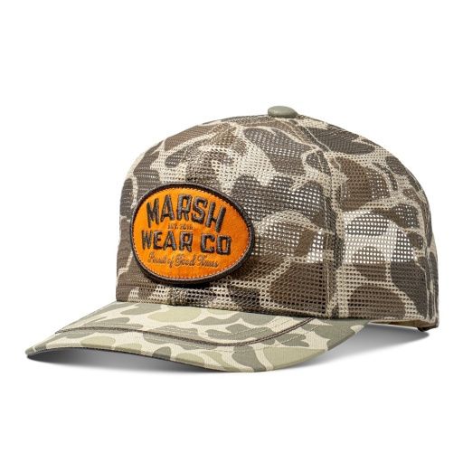 Outpost Mesh Trucker Hat, Colour: KHAKI MALLARD CAMO