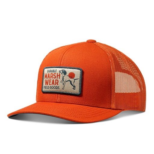 Field Trucker Hat, Colour: BURNT ORANGE