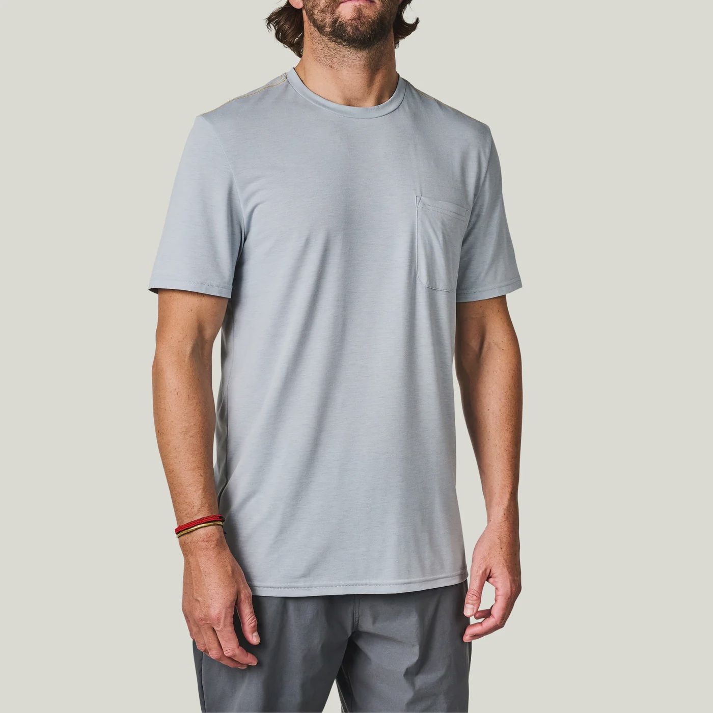 Buxton Short Sleeve Tee Shirt - Smoke Heather