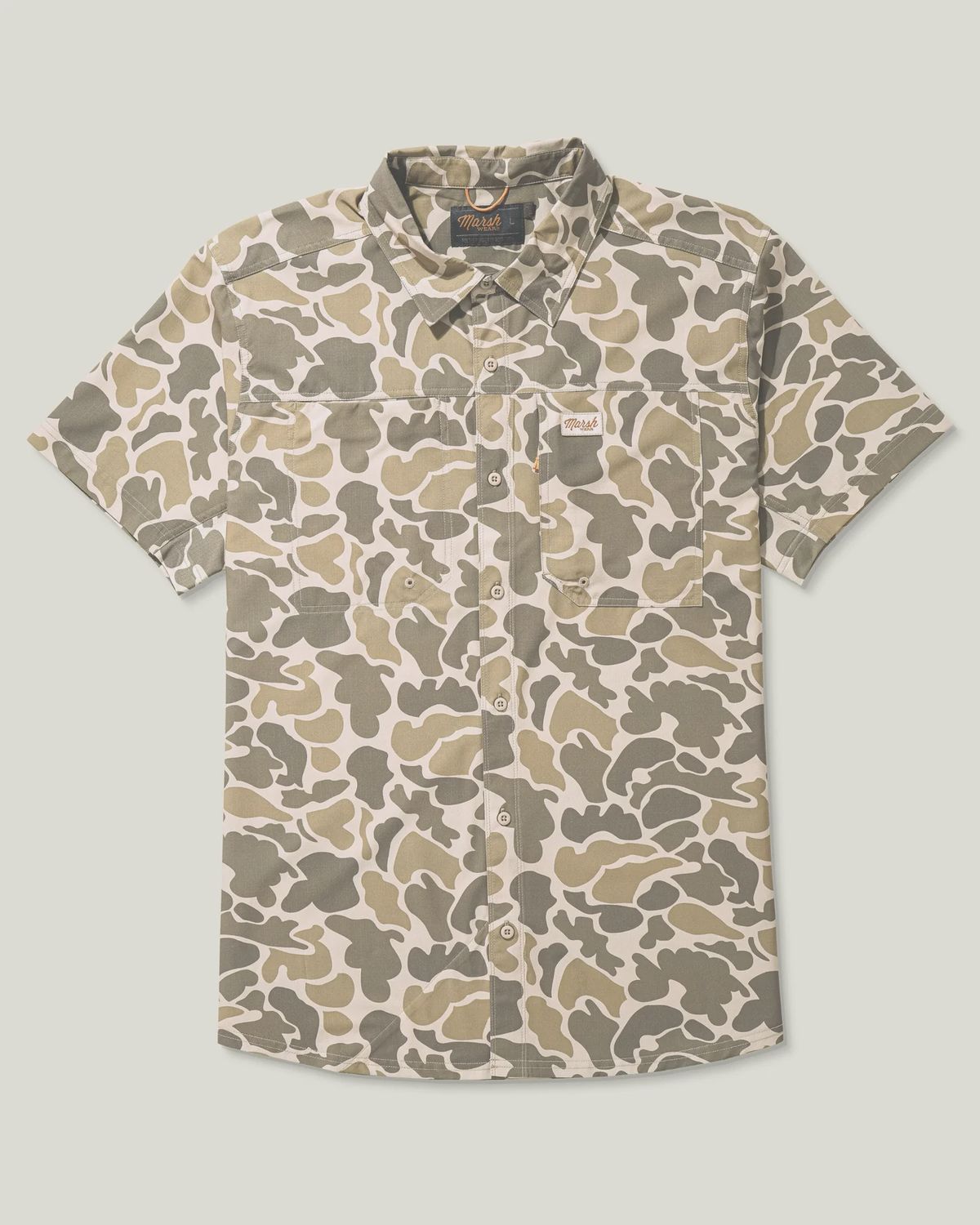 Lenwood Hagood Short Sleeve Tee Shirt - Khaki Mallard Camo