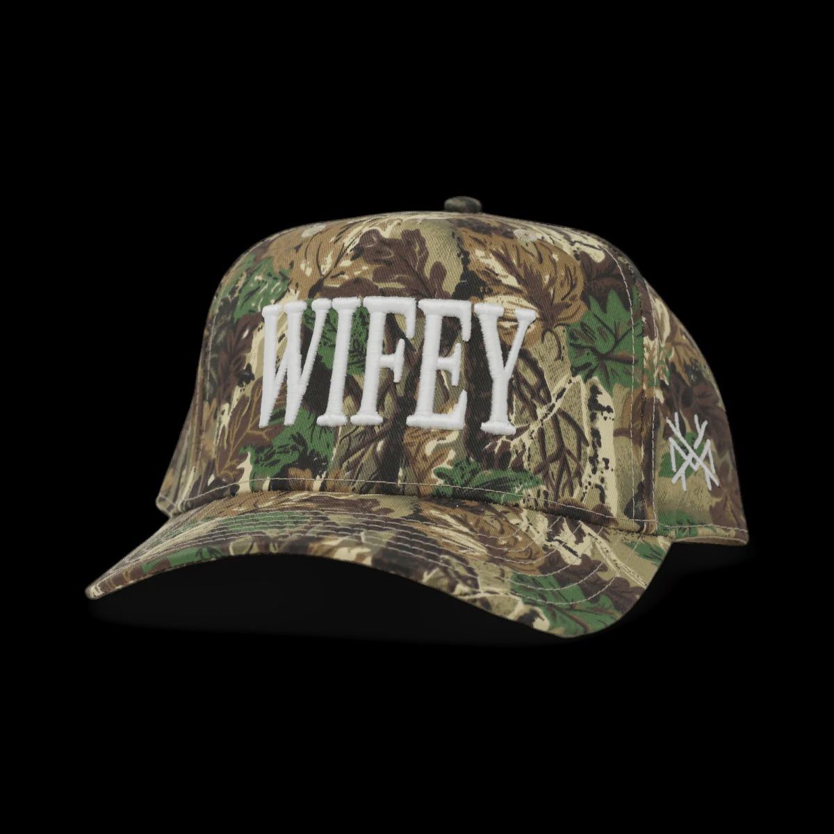 Wifey Trucker Hat - Camo Retro/White