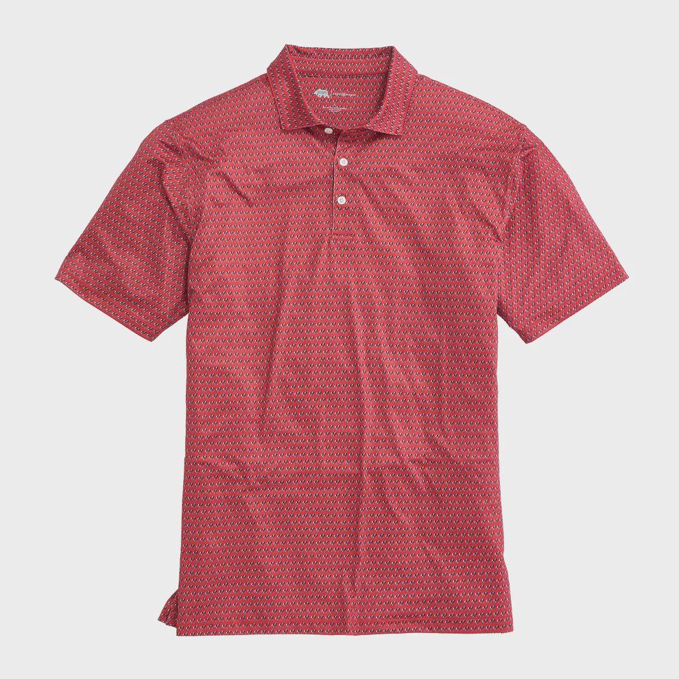UGA Standing Bulldog Printed Polo - Red