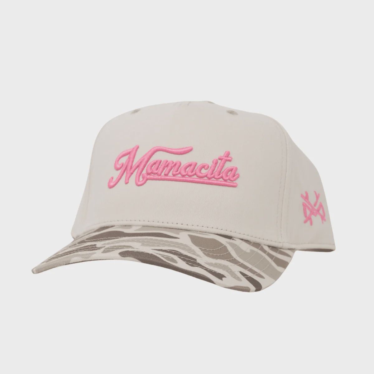 Mamacita' Trucker Hat - Retro Field Camo/ Natural