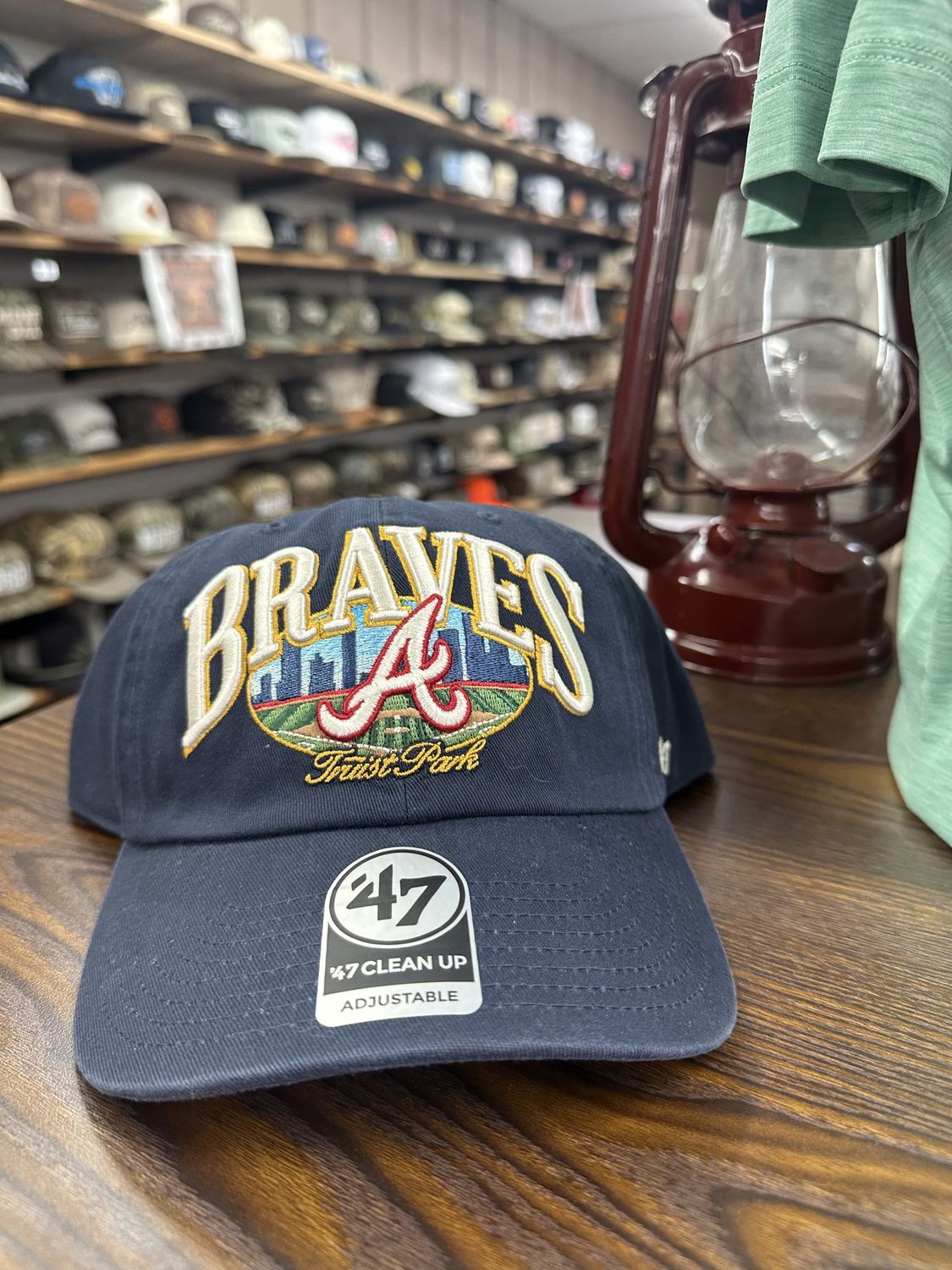 Atlanta Braves Navy Open City 47 Clean Up HAT