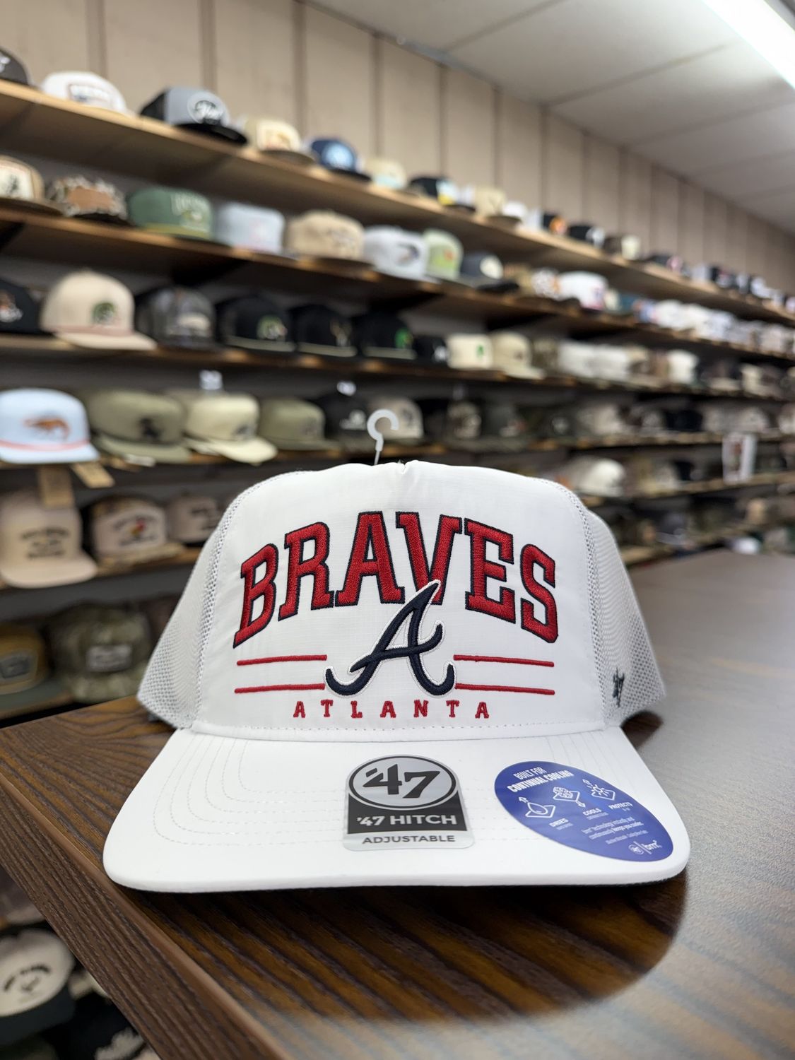 Atlanta Braves White BRRR Roscoe 47 Hitch Hat
