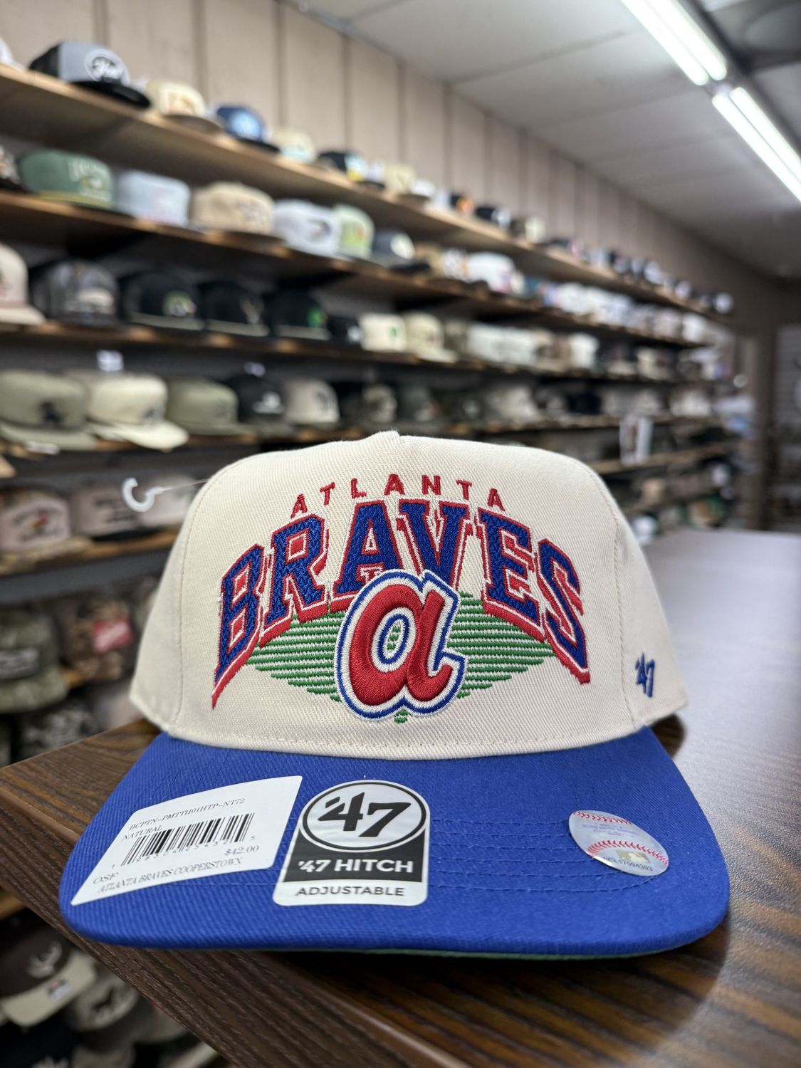 Atlanta Braves Cooperstown Natural Pomona 47 Hitch Hat