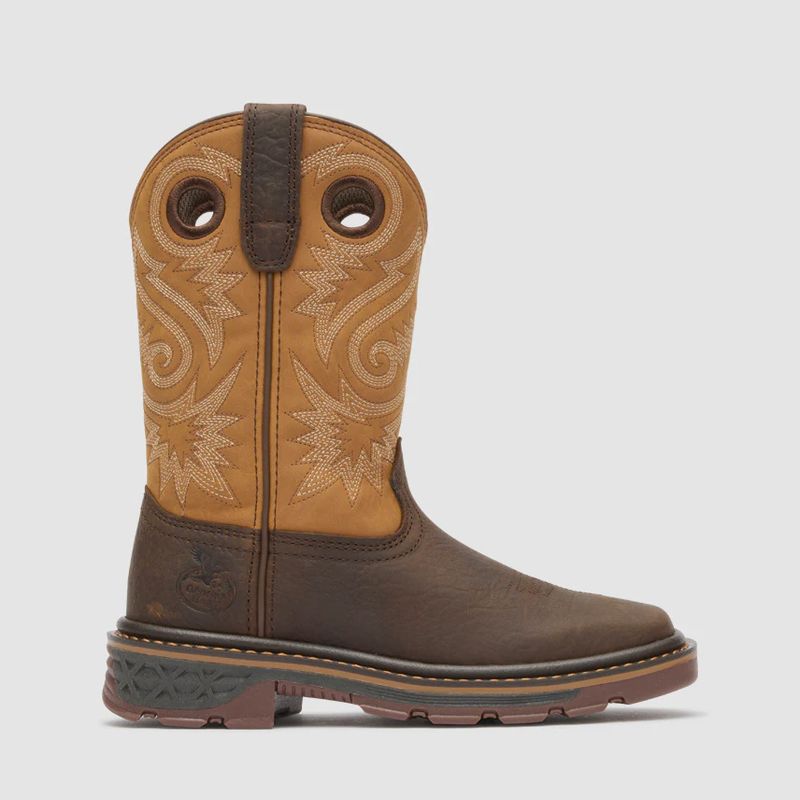 Youth Carbo-Tec FLX Pull-On Boot - Rust/Brown