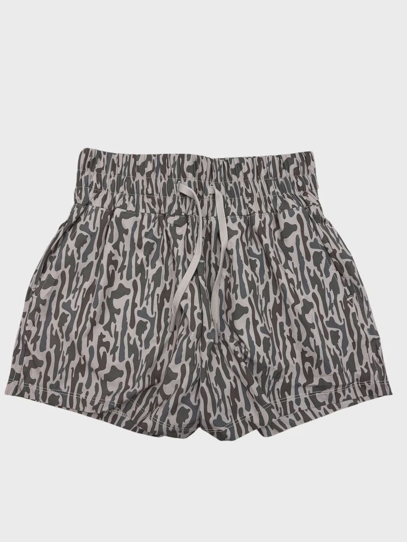 Women's Retro Bayou Camo High Waist Short