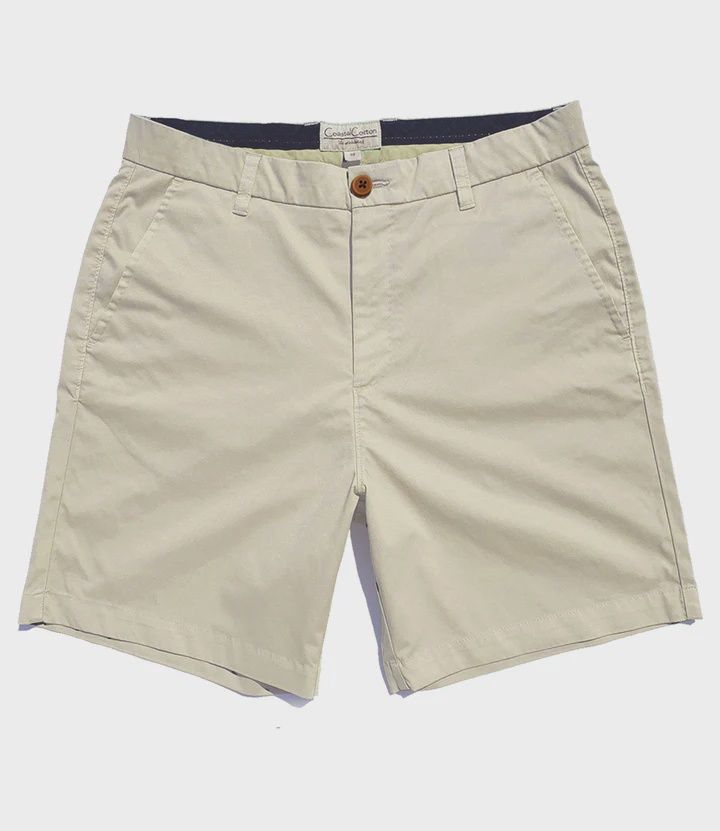 Beige 6" Hybrid Chino Short