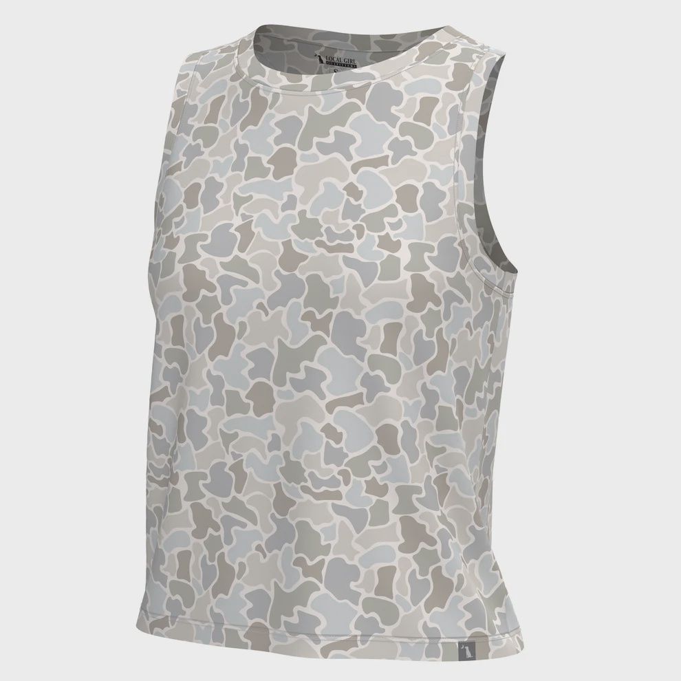 Youth Muscle Tank 2.0 - Forest Camo Saltwater