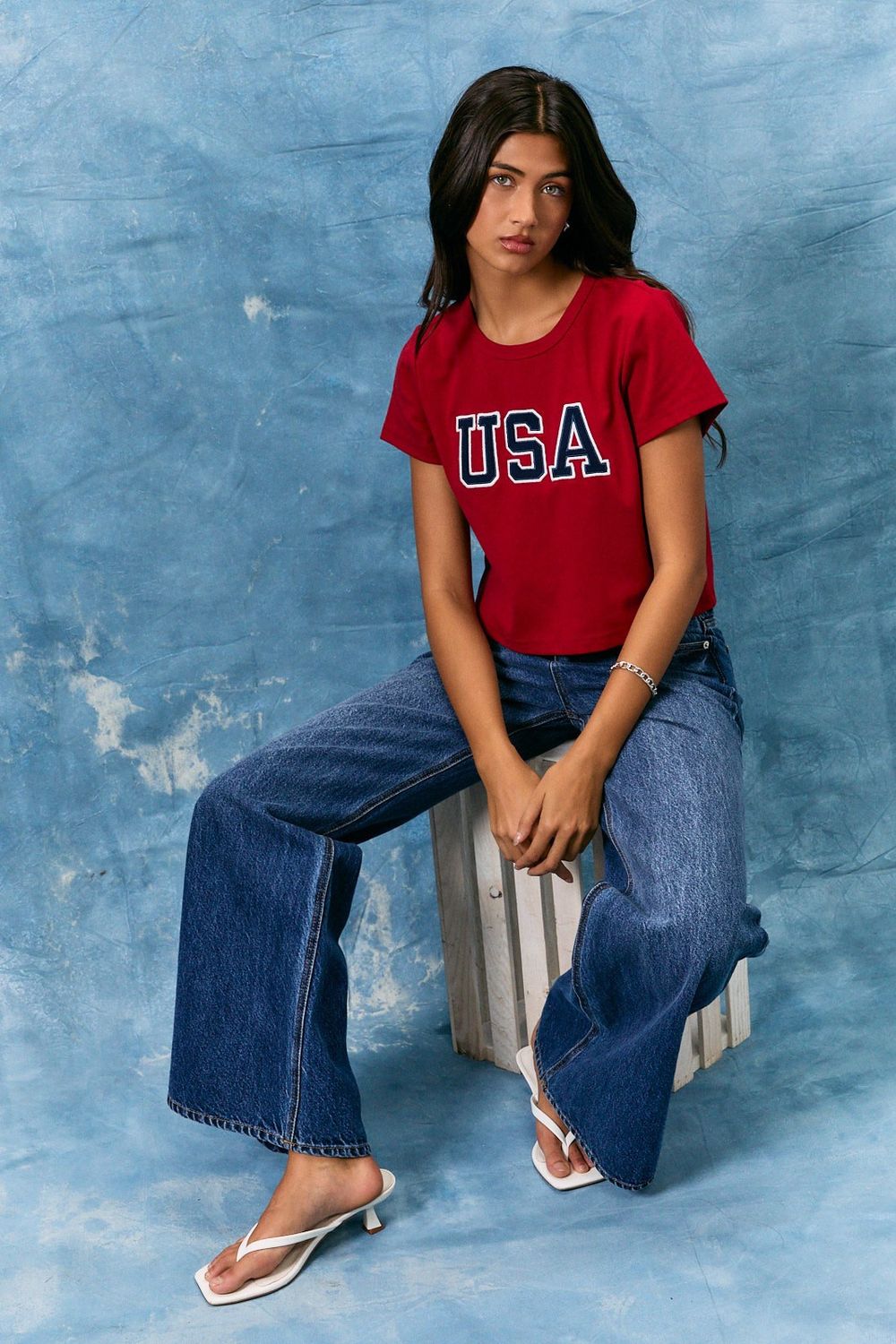 USA Baby Short Sleeve T- Shirt - Red