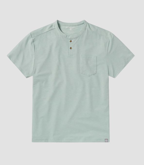 Boy's Max Comfort Short Sleeve Henley - Harbor Gray