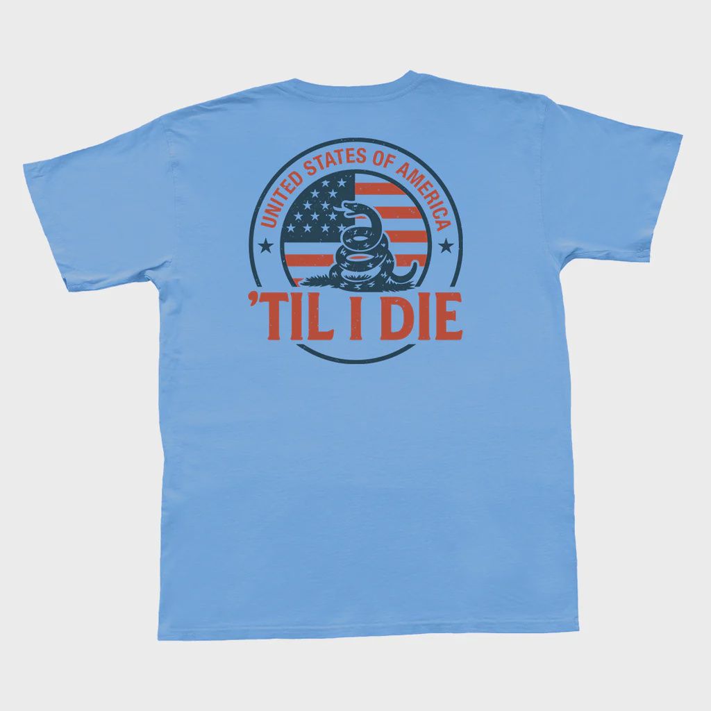 Die Hard American Short Sleeve Tee - Barrier Blue