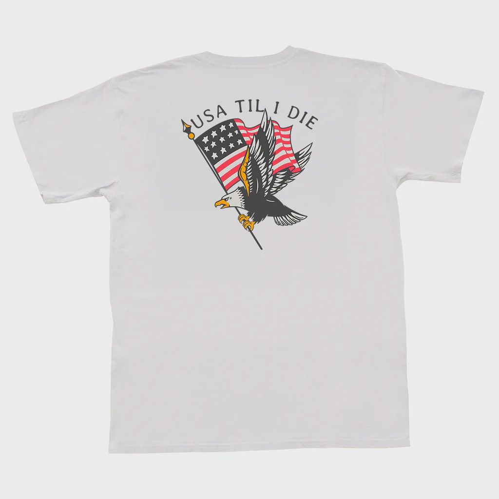 Til I Die Eagle Short Sleeve Tee - Oyster
