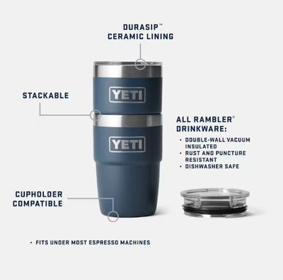 Rambler 8oz Stackable Cup - Black