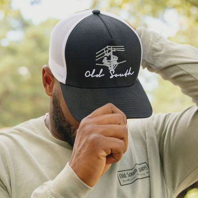 Lineman Trucker Hat - Back/White