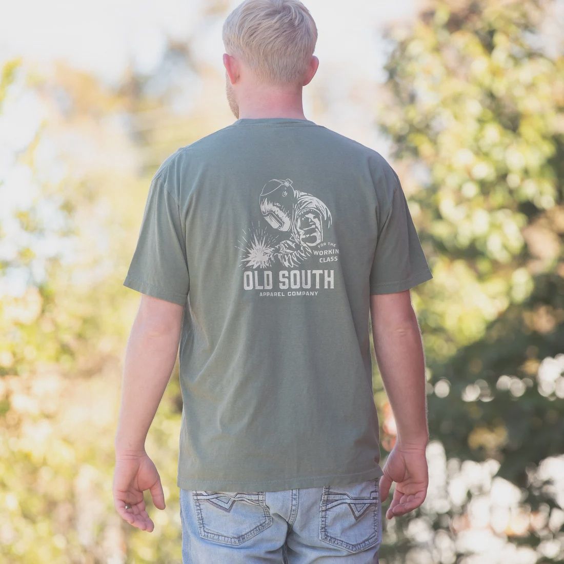 Welder Working Class Short Sleeve Tee - Moss