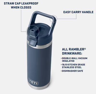 Rambler 18oz Straw Bottle - Grasshopper