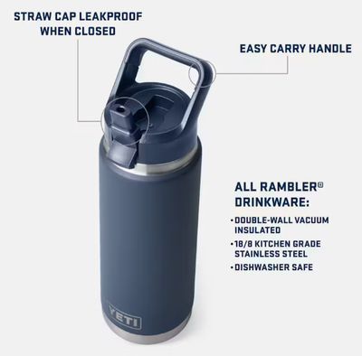 Rambler 26oz Water Bottle W/ Straw Lid - Grasshopper