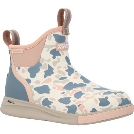 Women's Ankle Deck Boot 6" Sport - Ivory Duck Camo