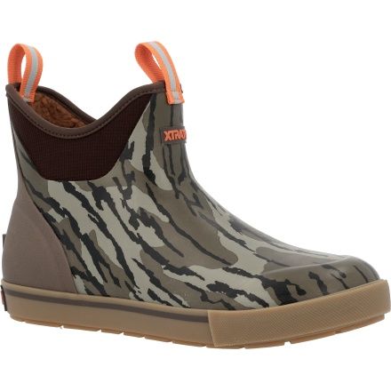 Men's Outdoor Fleece Lined Ankle Deck Boot - Mossyoak Bottomland