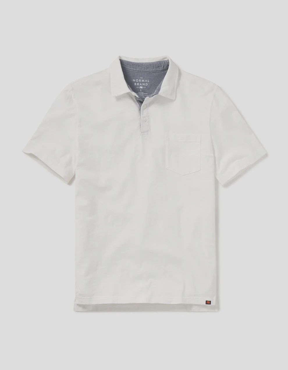 Vintage Slub Pocket Polo - White