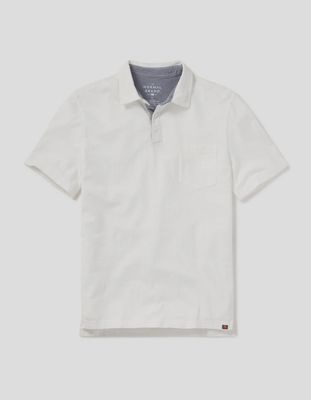 Vintage Slub Pocket Polo - White