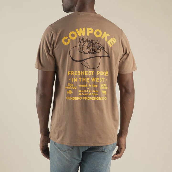 Cowpoke Short Sleeve T-Shirt - Light Brown
