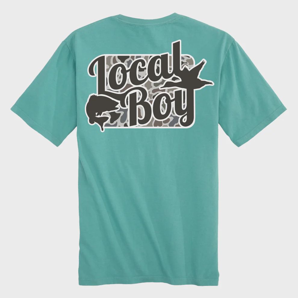 Open Season Localflage Short Sleeve Tee - Seafoam