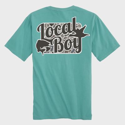 Open Season Localflage Short Sleeve Tee - Seafoam