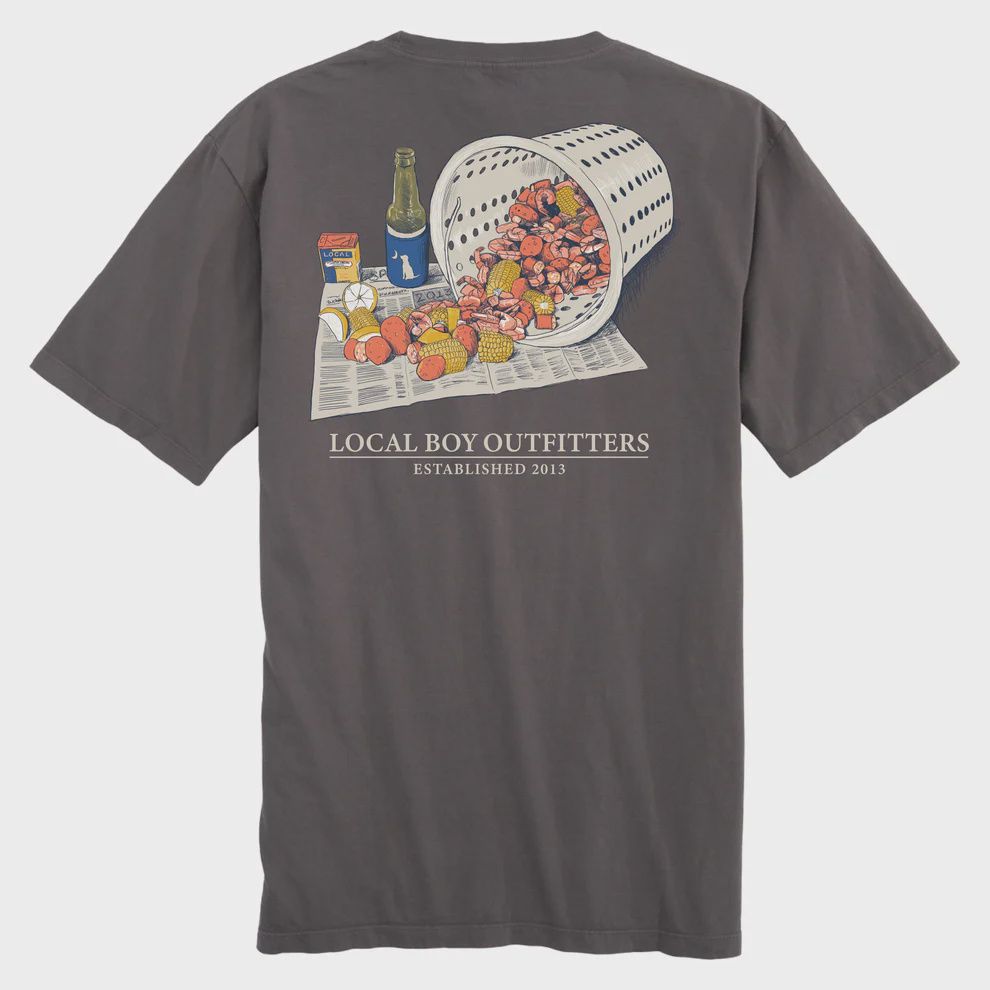 Local Country Boil Short Sleeve T-Shirt - Gray