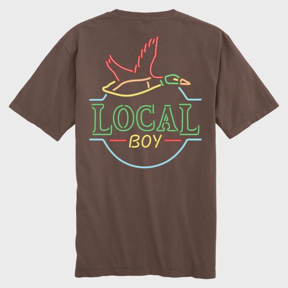 Neon Duck Latte Short Sleeve T-Shirt - Espresso