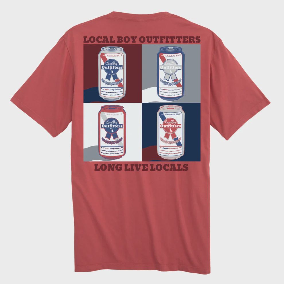 PBR Pop Art Short Sleeve T-Shirt - Brick