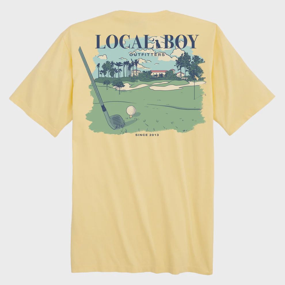 18TH Hole Short Sleeve T-Shirt - Banana