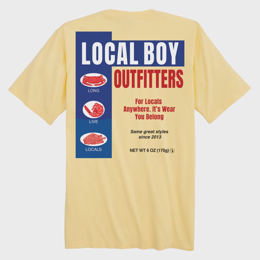 Local Bay Short Sleeve T-Shirt - Banana